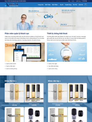 Mẫu website nội thất 089