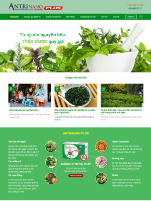 Mẫu website mỹ phẩm 015