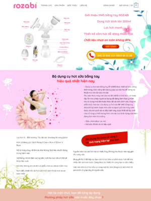 Mẫu website mỹ phẩm 025