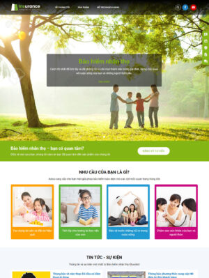 Mẫu website bảo hiểm 002