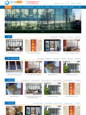 Mẫu website nội thất 081