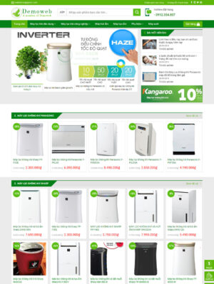 Mẫu website điện lạnh 001