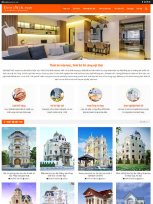 Mẫu website nội thất 072