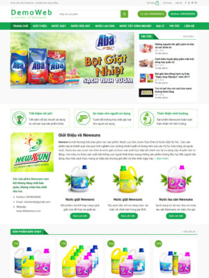 Mẫu website văn phòng phẩm 005