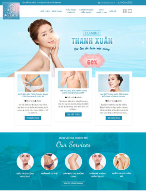 Mẫu website mỹ phẩm 016