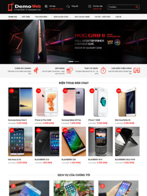 Mẫu website điện thoại 017