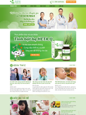 Mẫu website mỹ phẩm 004