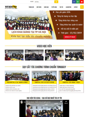 Mẫu website giáo dục 011