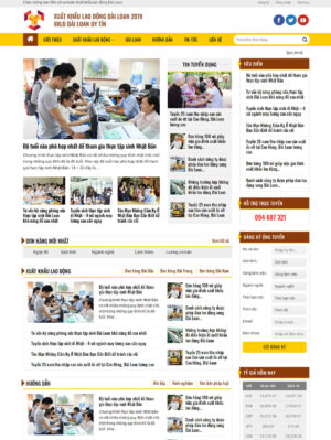 Mẫu website tin tức 002