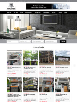 Mẫu Web Bất Động Sản 059