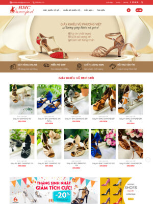 Mẫu website thời trang 039