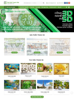 Mẫu website nội thất 070