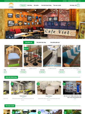 Mẫu website nội thất 058