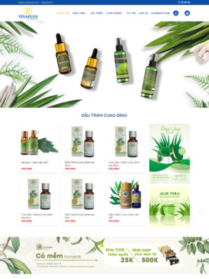 Mẫu website mỹ phẩm 055