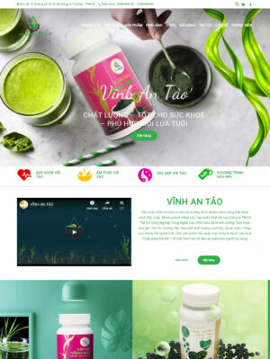 Mẫu website mỹ phẩm 056