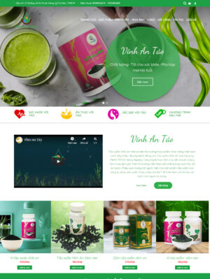 Mẫu website mỹ phẩm 057