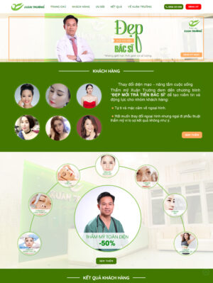 Mẫu website mỹ phẩm 054