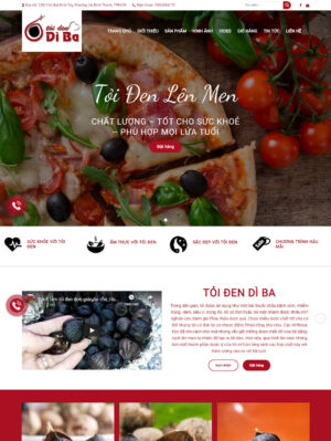 Mẫu website ẩm thực 025