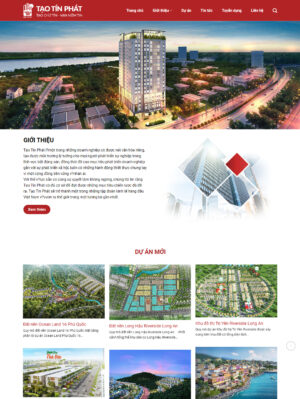 Mẫu Web Bất Động Sản 076