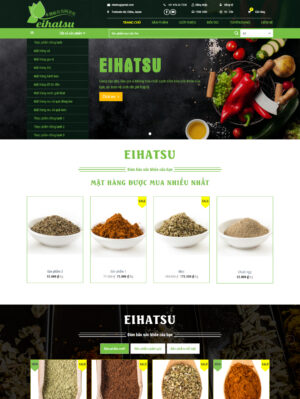 Mẫu website siêu thị 006