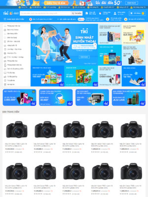 Mẫu website siêu thị 003