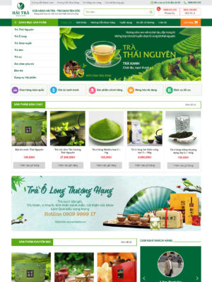 Mẫu website ẩm thực 034