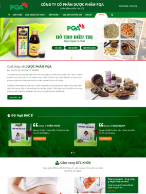 Mẫu website mỹ phẩm 011