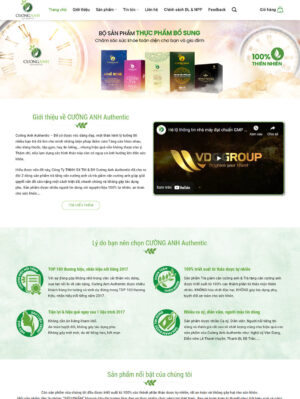 Mẫu website mỹ phẩm 050
