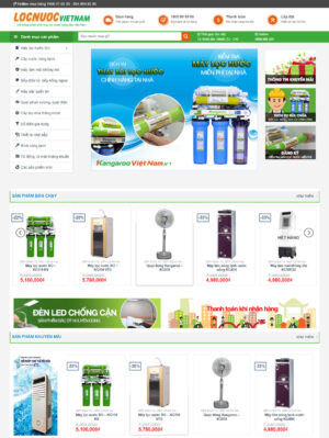 Mẫu website nội thất 036