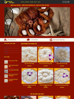 Mẫu website ẩm thực 011