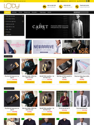 Mẫu website thời trang 005