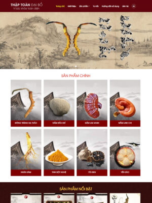 Mẫu website ẩm thực 012