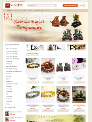 Mẫu website phong thuỷ 001