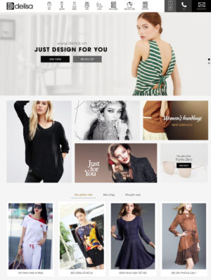 Mẫu website thời trang 022