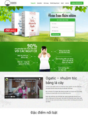 Mẫu website mỹ phẩm 009