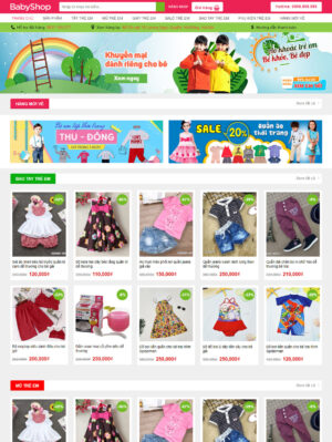 Mẫu website thời trang 030