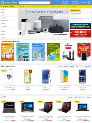 Mẫu website điện thoại 011