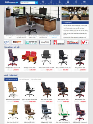 Mẫu website nội thất 060