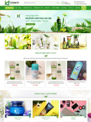 Mẫu website mỹ phẩm 036