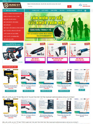 Mẫu website cơ khí, công nghiệp 001