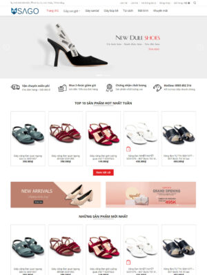 Mẫu website thời trang 021