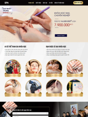 Mẫu website mỹ phẩm 031