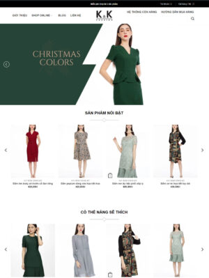 Mẫu website thời trang 020