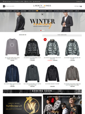 Mẫu website thời trang 002