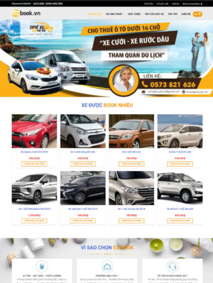 Mẫu website ô tô, xe máy 006