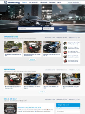 Mẫu website ô tô, xe máy 011