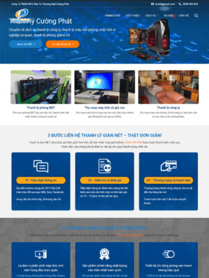 Mẫu website nội thất 053
