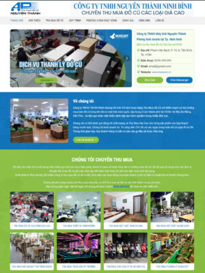 Mẫu website nội thất 054