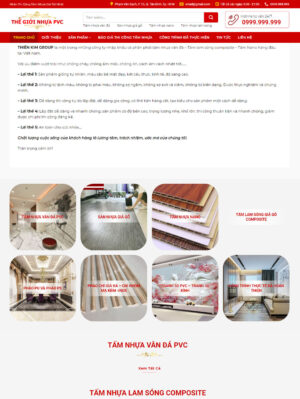 Mẫu website nội thất 056