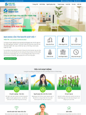 Mẫu website dịch vụ 007